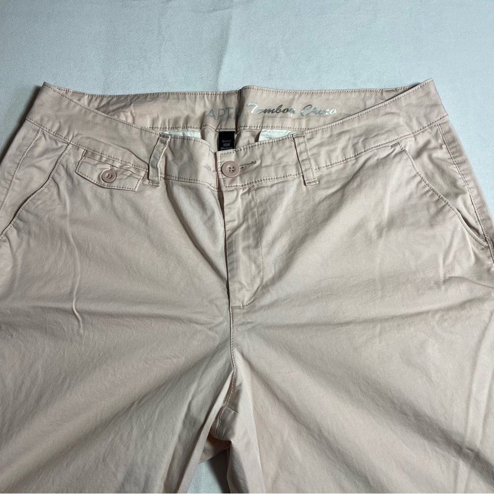 APT. 9 Tomboy Chino straight leg‎ pants Pale pink 16 W